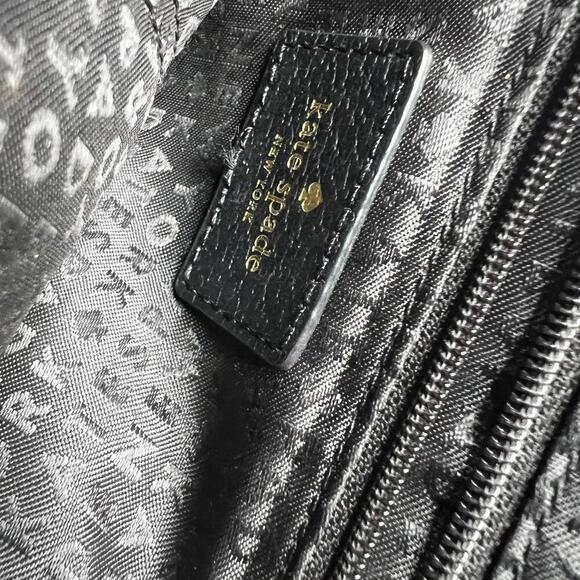 Kate Spade Cedar Street Carly Satchel Black Leather Handbag - Picture 8 of 9